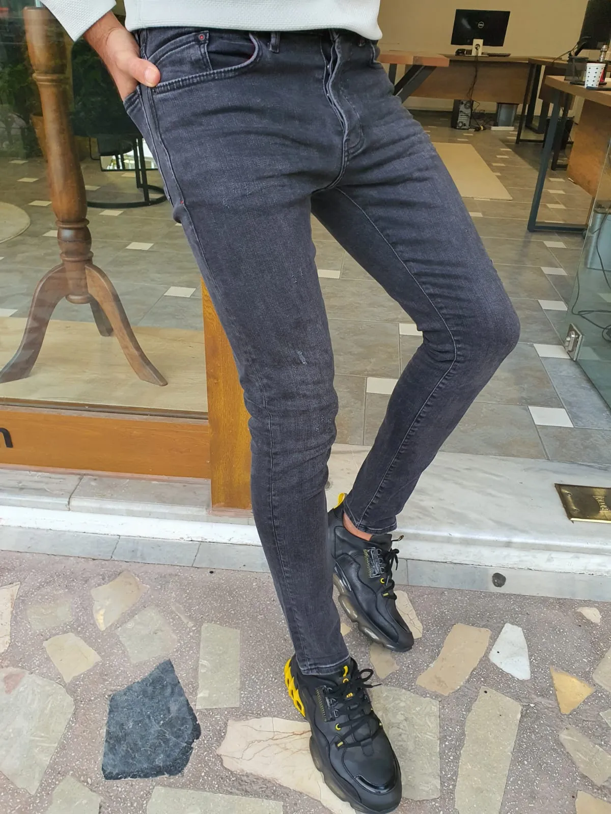 Blake Sim Fit Black Jeans