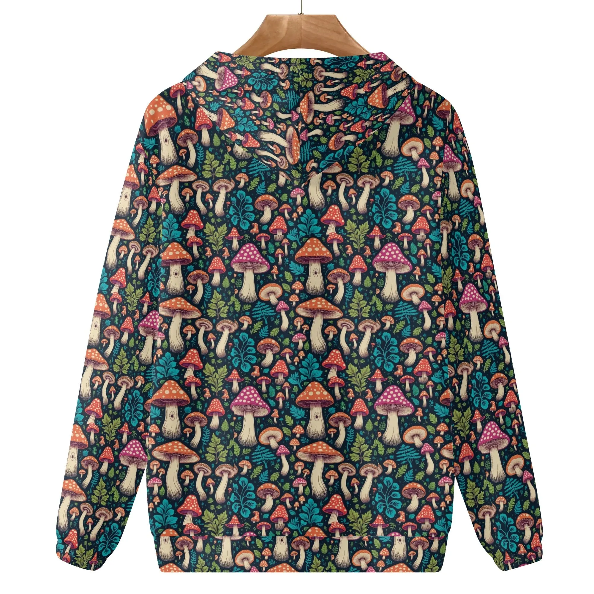 Forest Shrooms Womens Lightweight Pullover Hoodie Sweatshirt