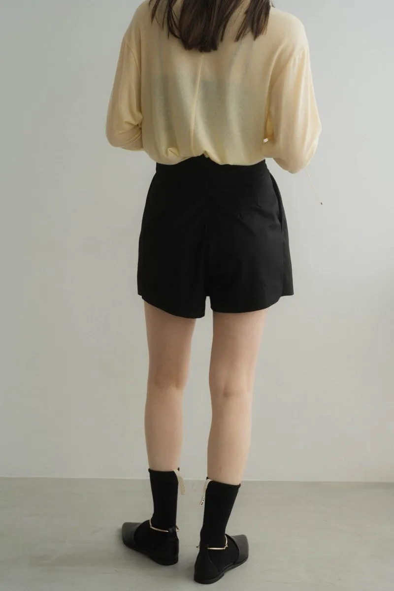 High Waist front Skirt/Black