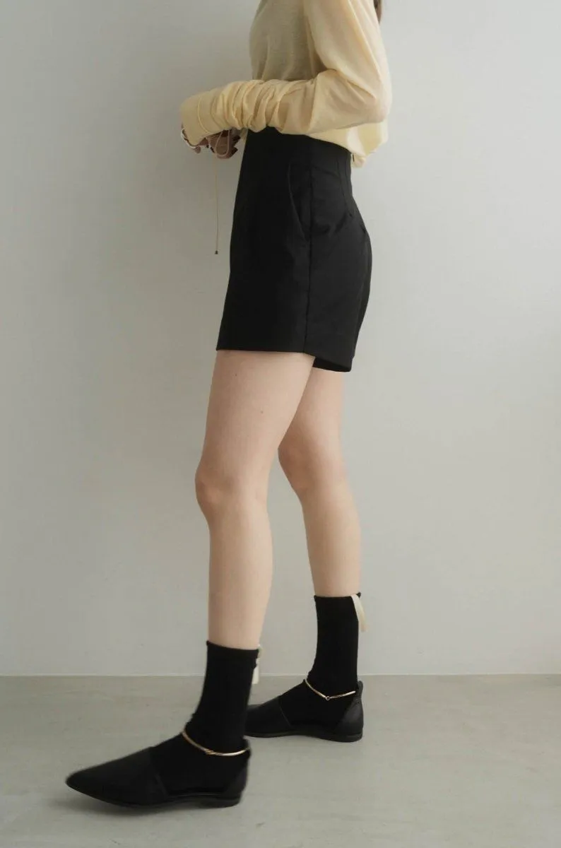 High Waist front Skirt/Black