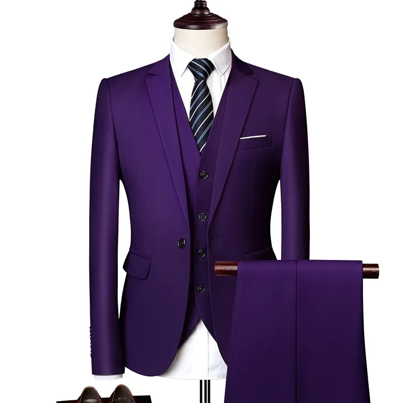 Importé - Ensemble Costume Homme Slim Style Britannique 2 Pièces