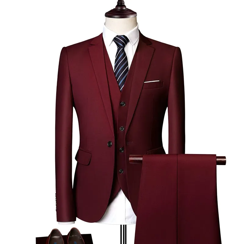 Importé - Ensemble Costume Homme Slim Style Britannique 2 Pièces