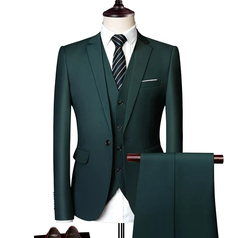 Importé - Ensemble Costume Homme Slim Style Britannique 2 Pièces