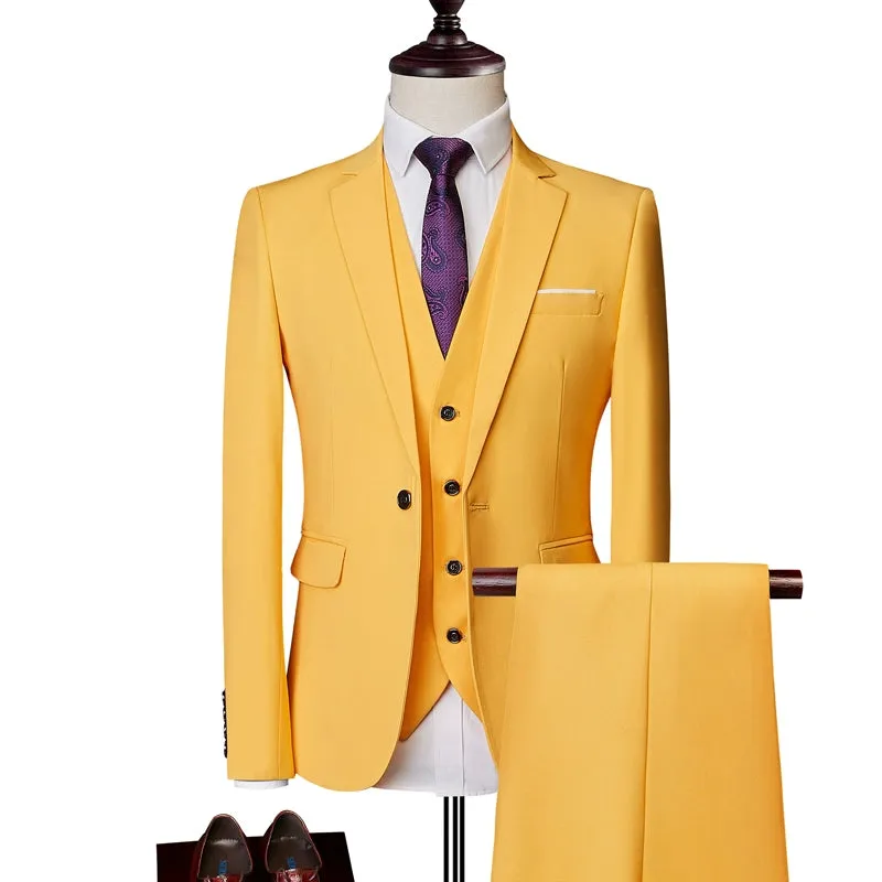 Importé - Ensemble Costume Homme Slim Style Britannique 2 Pièces
