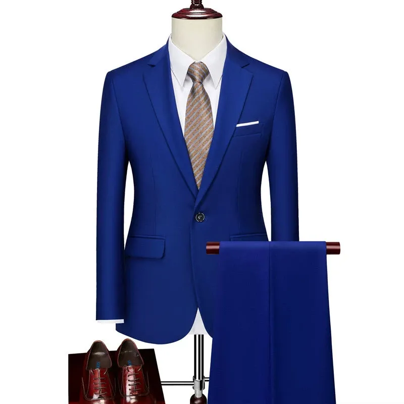 Importé - Ensemble Costume Homme Slim Style Britannique 2 Pièces