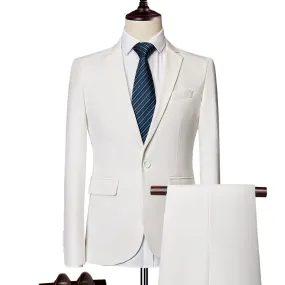 Importé - Ensemble Costume Homme Slim Style Britannique 2 Pièces