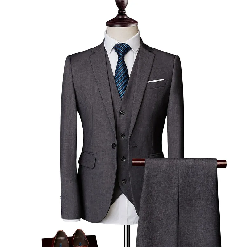 Importé - Ensemble Costume Homme Slim Style Britannique 2 Pièces