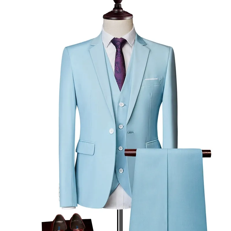 Importé - Ensemble Costume Homme Slim Style Britannique 2 Pièces