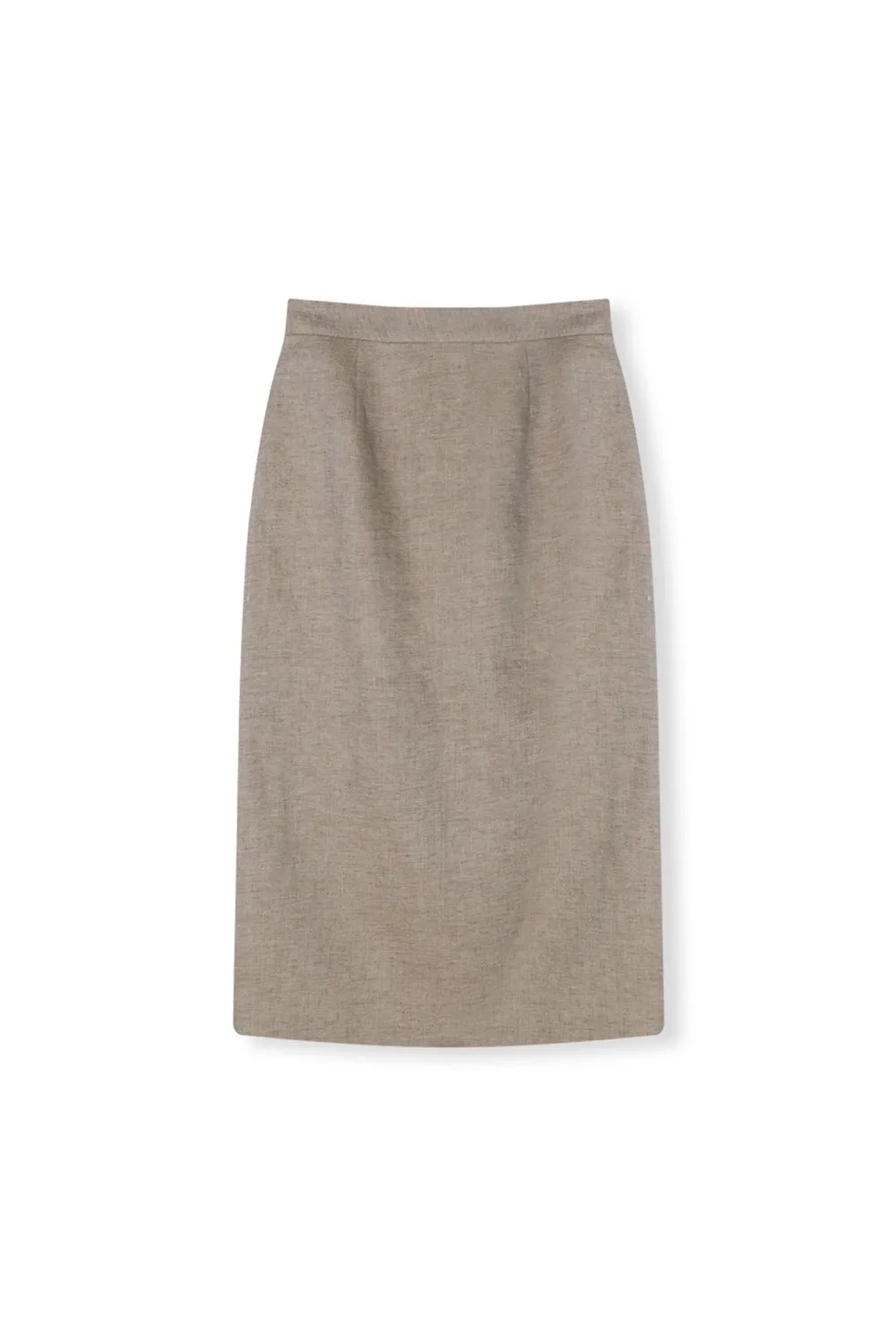 Lila Linen Midi Skirt