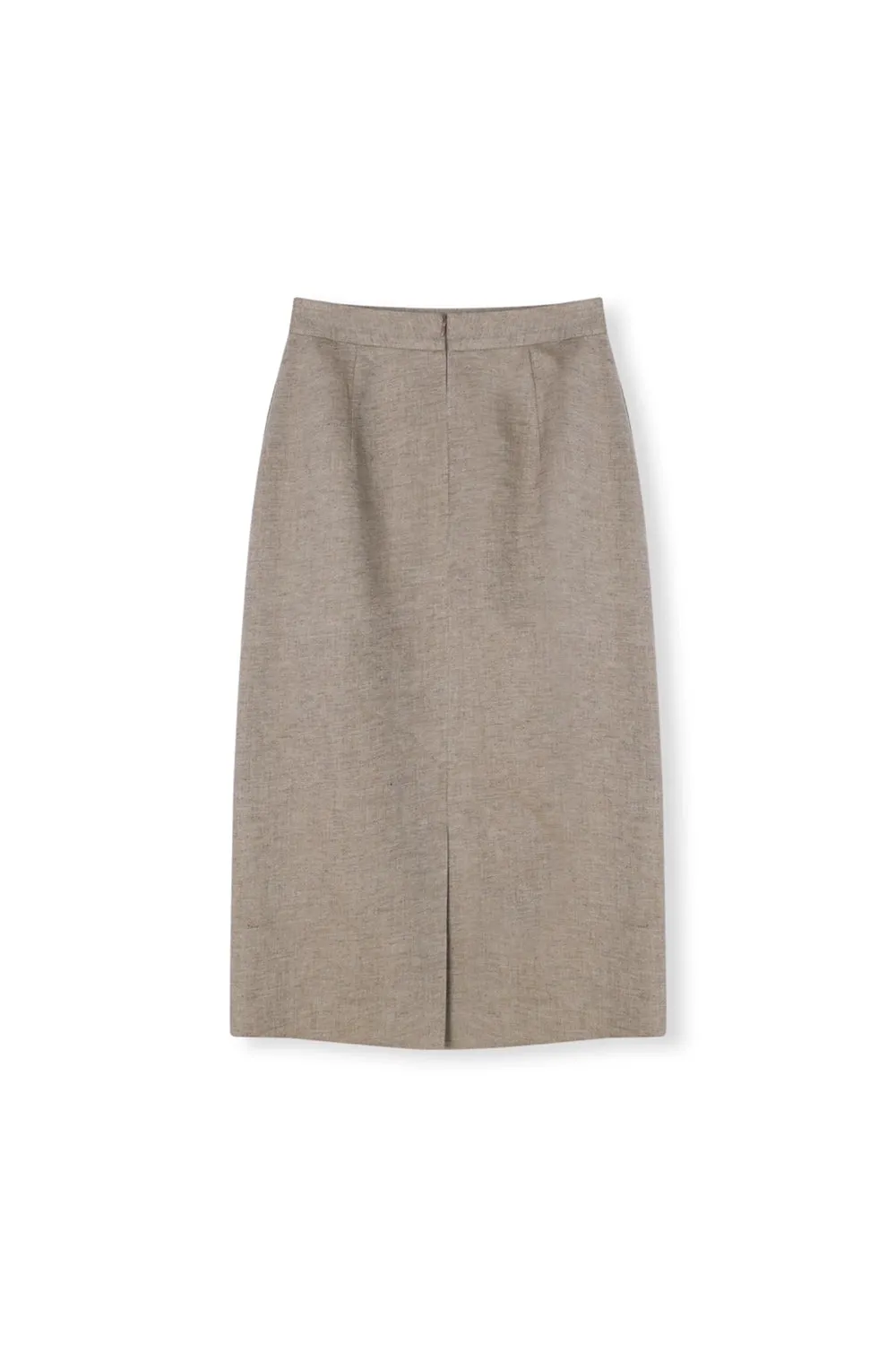 Lila Linen Midi Skirt