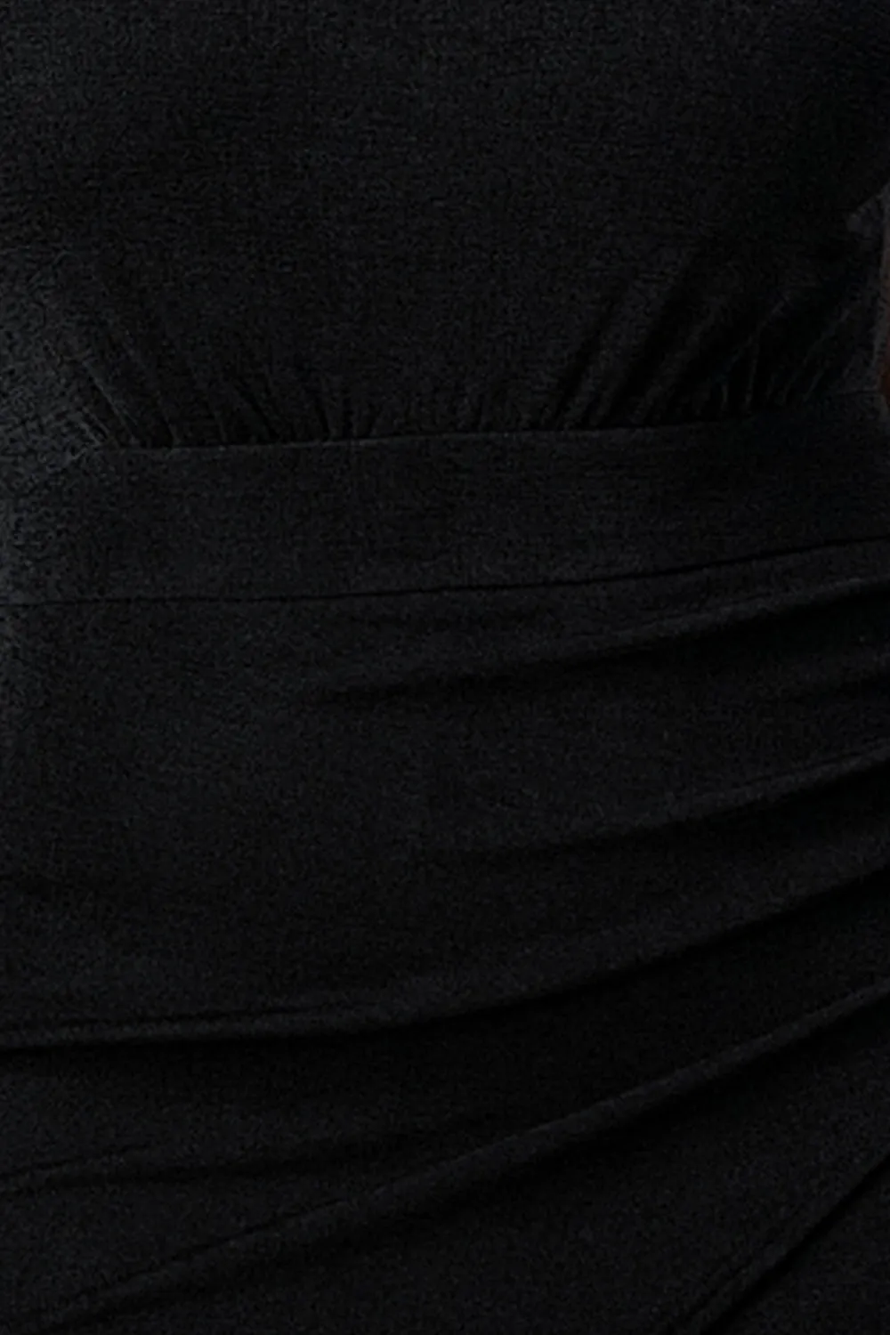 LUX HALTER MOCK NECK BACKLESS BODYCON DRESS