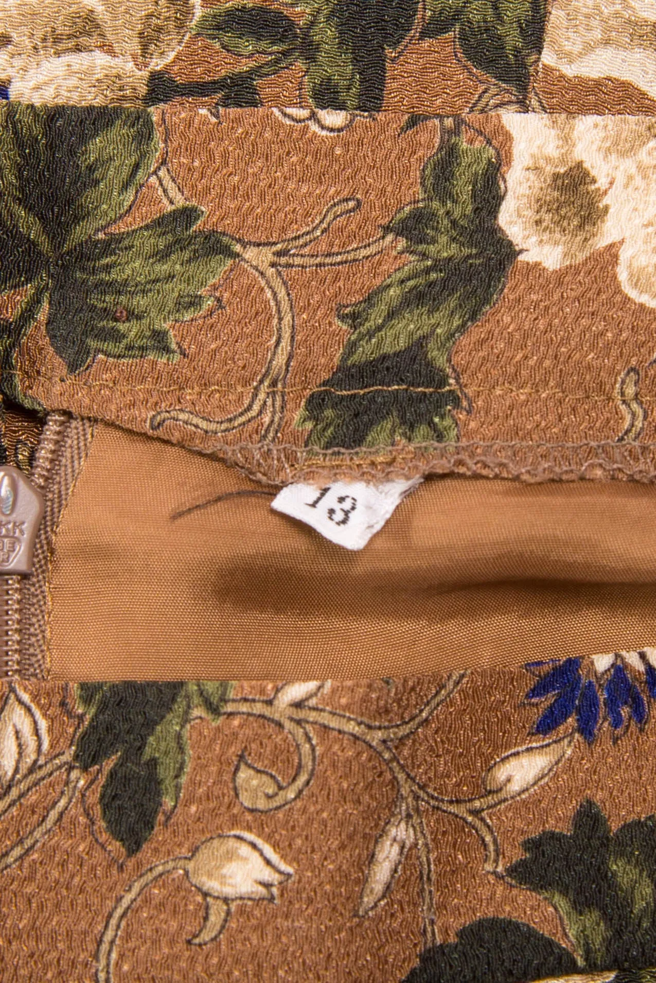 Vintage Floral Pattern Pencil Skirt